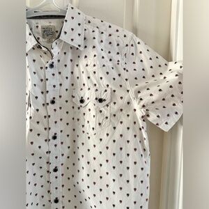 Moonshine Spirit Men's Ace Geo Print Short Sleeve Snap Western Shirt Size M